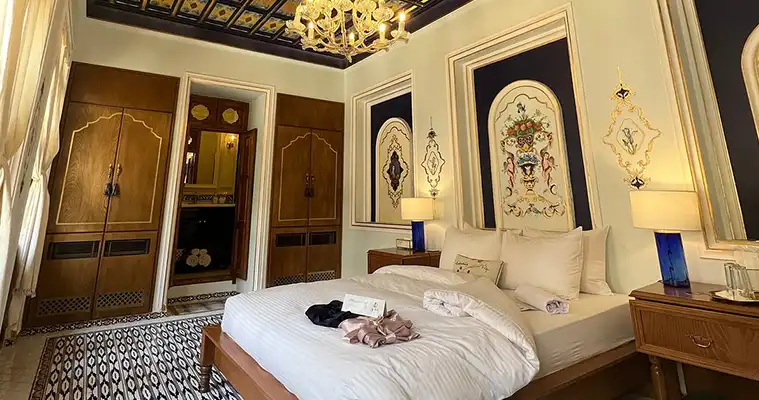 اتاق های هتل بوتیک اسکرو شیراز