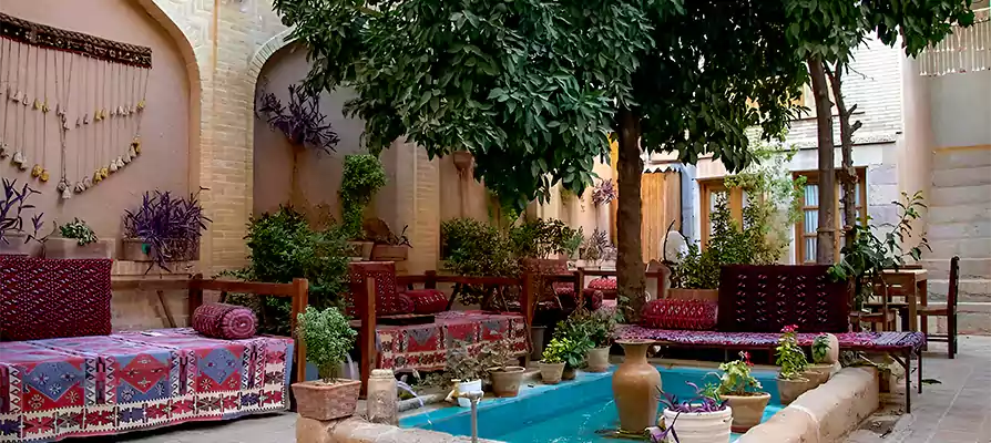 نمایی از بوتیک هتل ماه منیر در شیراز